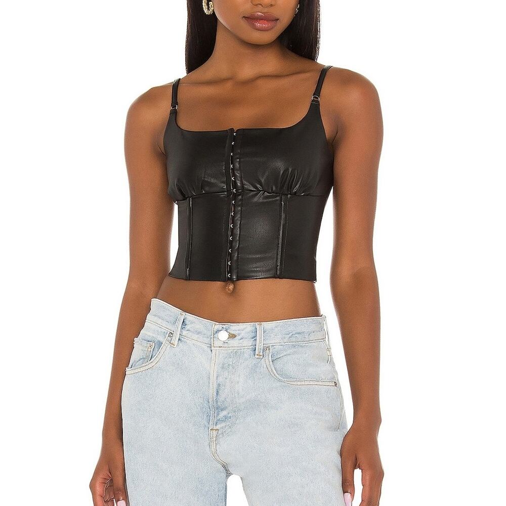 H:ours Sleek Black Doyle Bustier Size XXS
